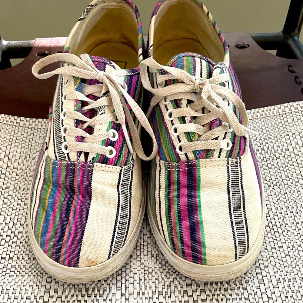 Vans multi Stripe Lace Up Shoes M9.5 W 11